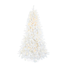 Load image into Gallery viewer, Alaskan Fir Snow Tree- White 7.5FT- 450 LED (6791127367746)