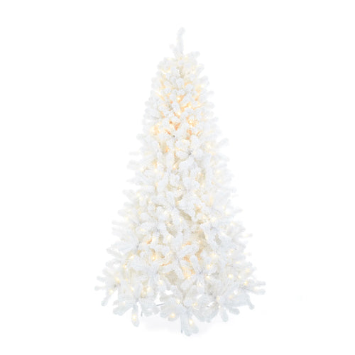 Alaskan Fir Snow Tree- White 7.5FT- 450 LED (6791127367746)