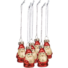 Load image into Gallery viewer, 29419 - Glass Santa Ornament Set (6840263082050)