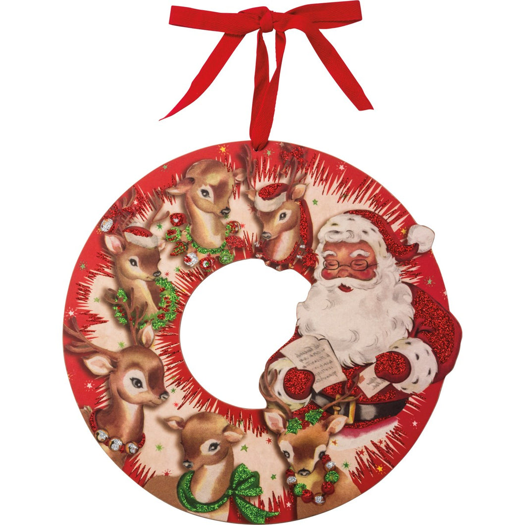 32272 - Wreath Red Santa (6840258232386)