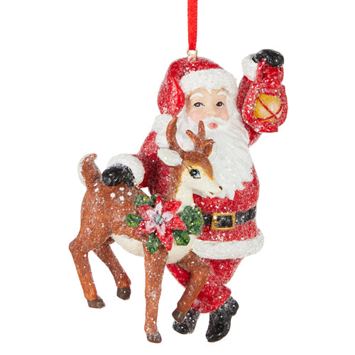 4107005 - Santa & Reindeer Ornament 4