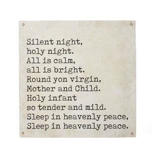 4159100 - 20" Silent Night Paper Tapestry (6750215995458)