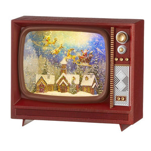 4200757 Santa Flying Over Town Musical Lit Water TV (6806899589186)