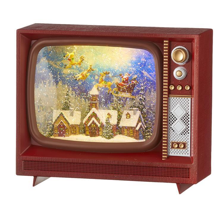 4200757 Santa Flying Over Town Musical Lit Water TV (6806899589186)