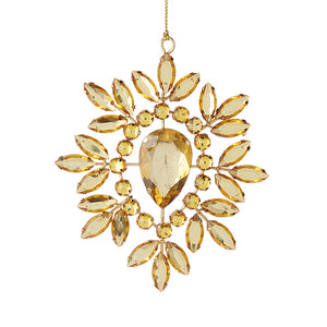 4213500 - 5" Gold Jewelled Ornament (6865083662402)