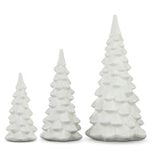 Load image into Gallery viewer, 4222901 - 10&quot; White Ceramic Trees Set of 3 (6865084645442)
