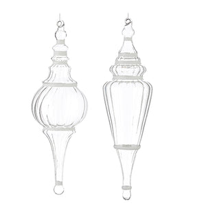 4224530 - 15" Clear Finial Ornament (6838436757570)