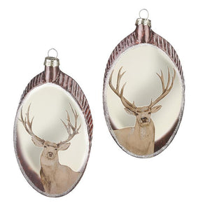 4224650 Deer on Wood Disc Ornament (6806927016002)