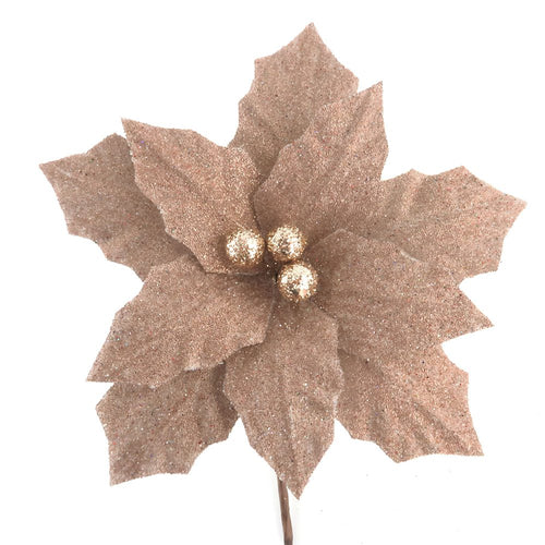99445 - Glitter Poinsettia (6683667005506)