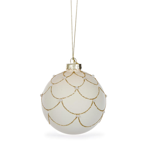 Scalloped Deco Bauble with Pearls (6769693065282)