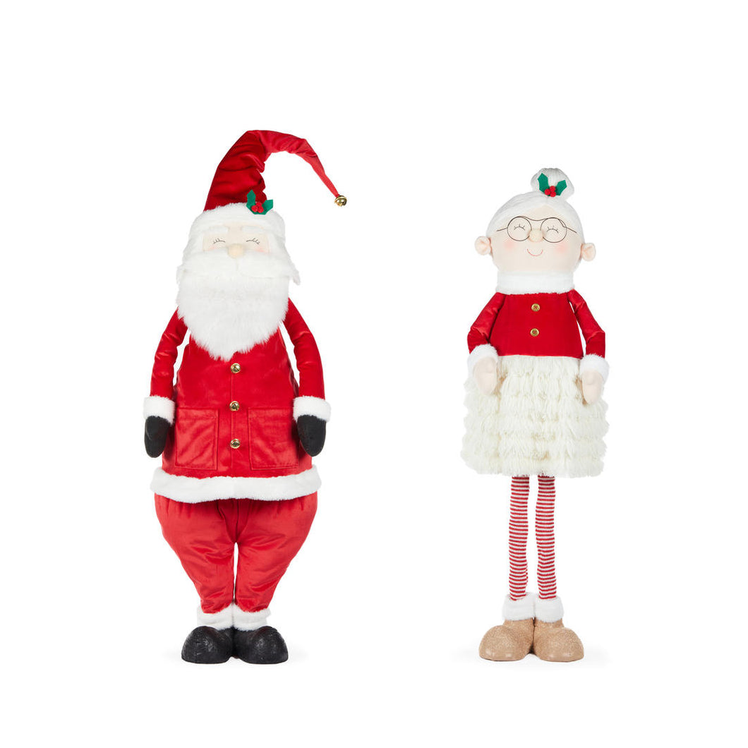 XL Standing Santa & Mrs Claus Extendable (6795511300162)