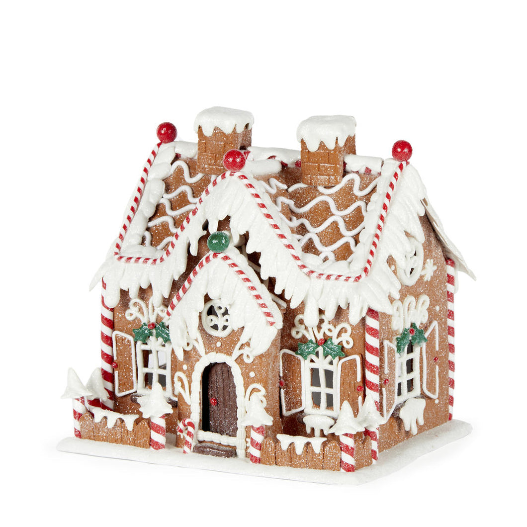 Led Gingerbread House with Windows (6825307537474)