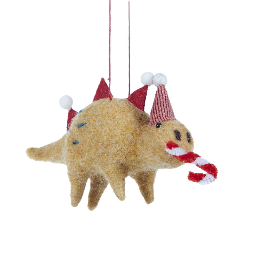 Yellow Dinosaur with Candy Cane (6807833542722)