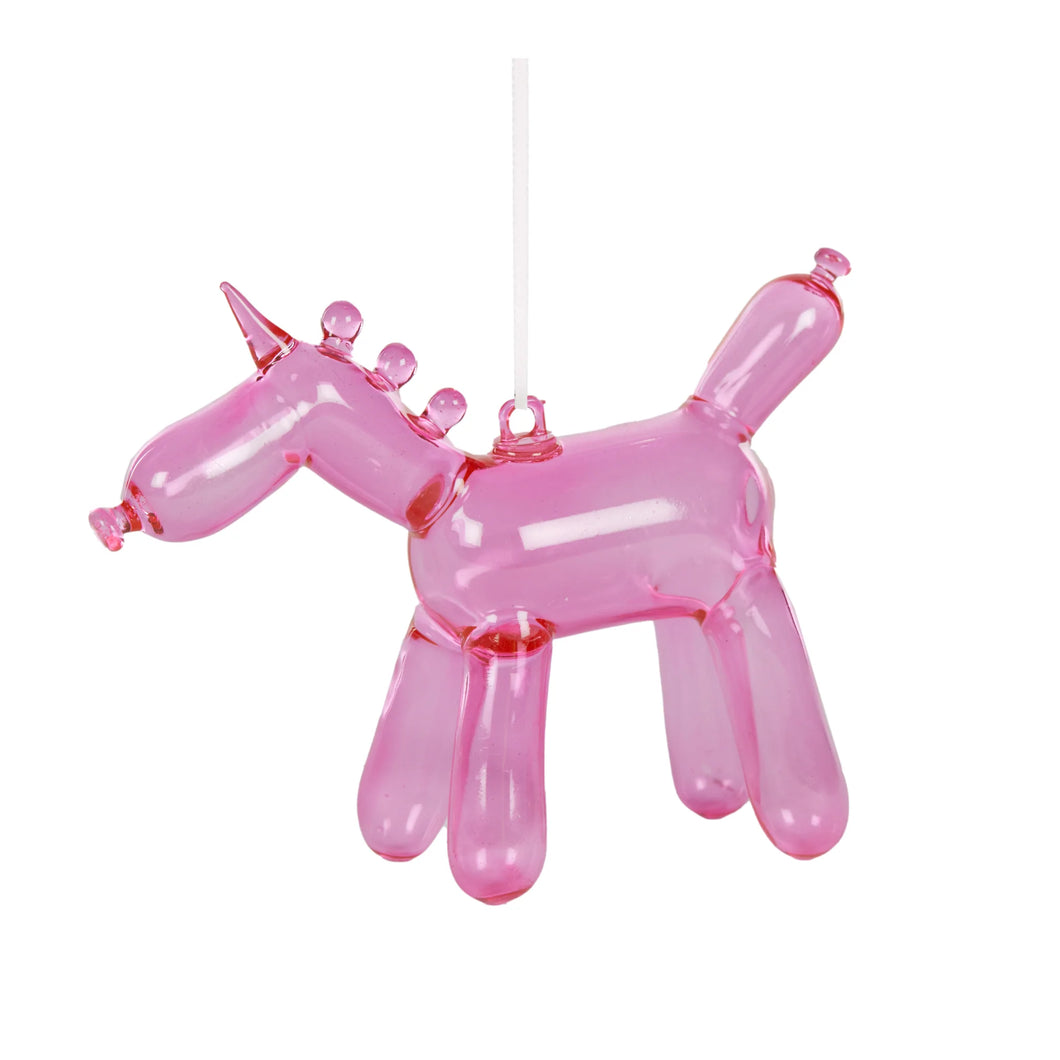 Hot Pink Unicorn Balloon Animal Hanging (6791165280322)