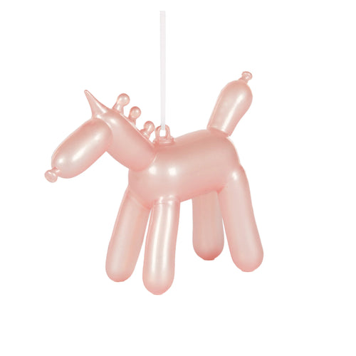 Pearl Pink Unicorn Balloon Animal Hanging (6791165935682)