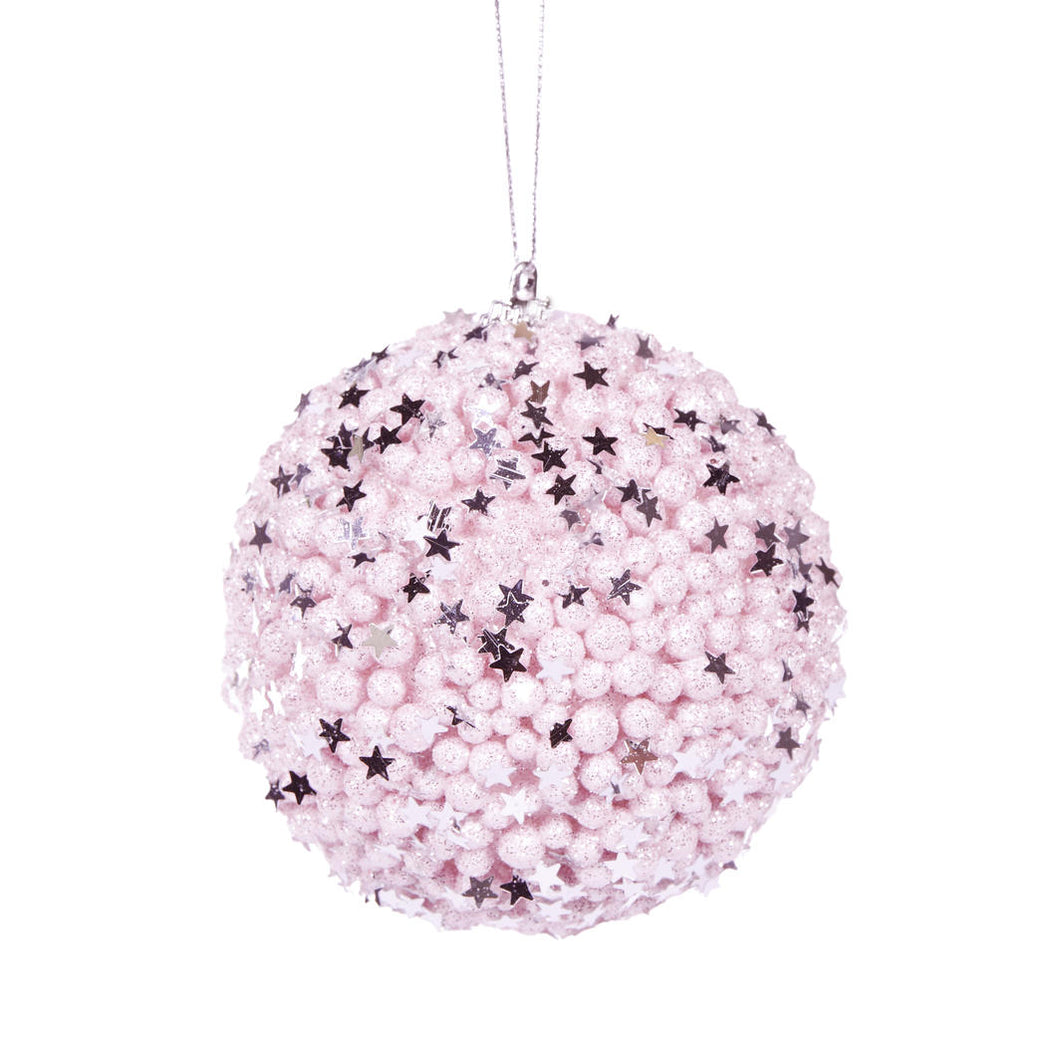 Pink Stars Bauble (6807826497602)