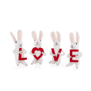 Wool Bunnies Love Sign (6879582552130)
