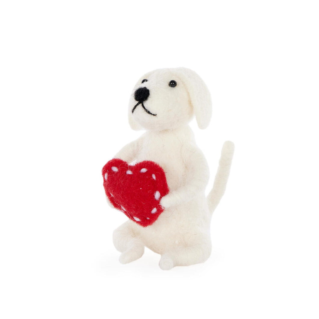 Wool Maltese with Love Heart (6879590219842)