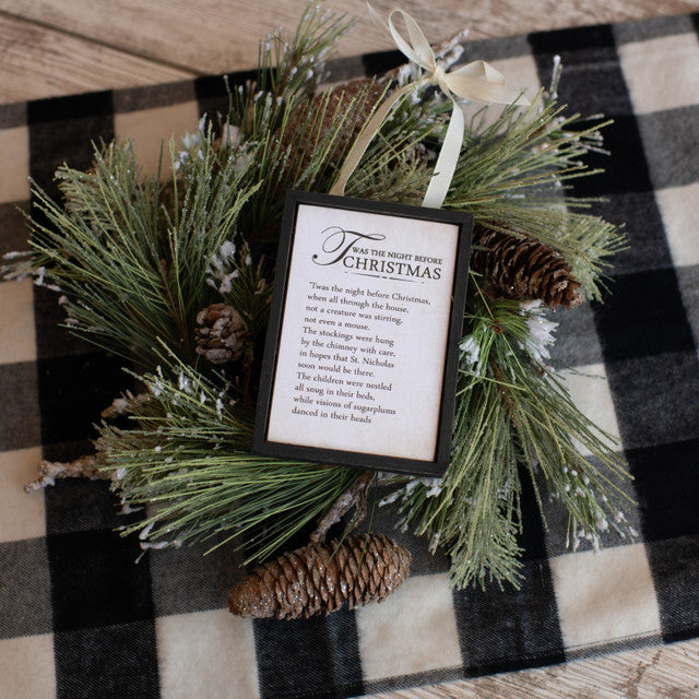 E193317 - Twas the Night Before Sign Ornament (6874928021570)