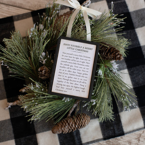 E193317 - Merry Little Christmas Sign Ornament (6874928119874)