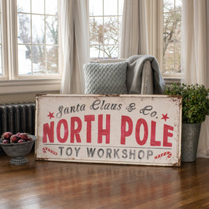 E203009 - North Pole Toy Workshop Sign (6864041934914)