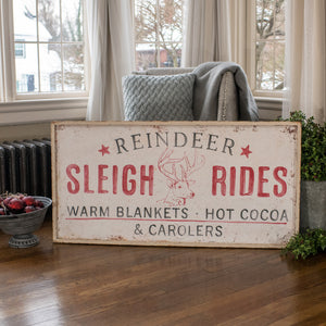 E203010 - Reindeer Sleigh Rides Sign (6864042065986)