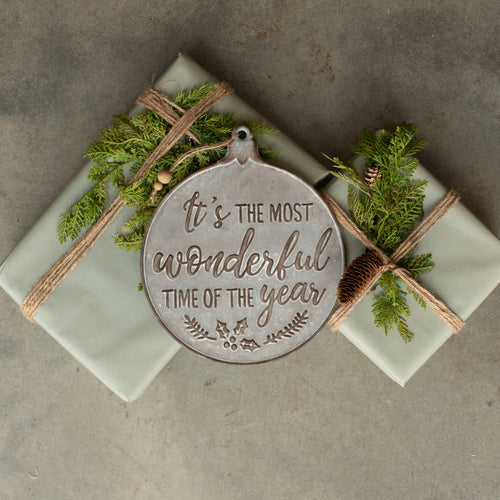 E203017 - Most Wonderful Time of the Year Ornament Plaque (6874928545858)