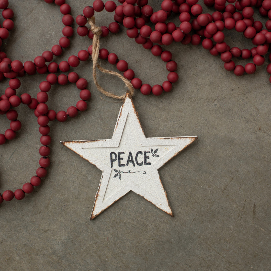 E203566 - Peace Star Ornament (6864489611330)
