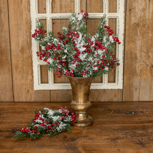 G191581 - 23" Pine Spray with Berries (6874929889346)