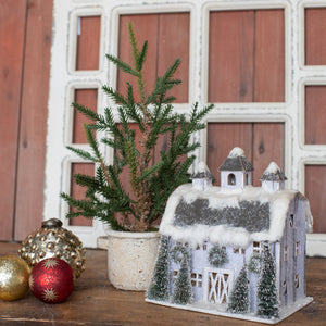 HH195694 - 13" Pine Tree in Ceramic Pot with Handles (6864033644610)
