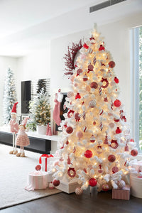 Alaskan Fir Snow Tree- White 7.5FT- 450 LED (6791127367746)