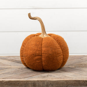 LA207892 - 12.5" Orange Wool Pumpkin (6864828104770)