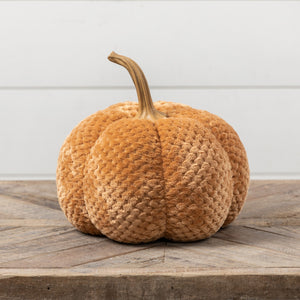 LA207899 - 11" Fuzzy Brown/Orange Pumpkin (6864828858434)