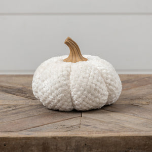 LA207940 - 6.25" Fuzzy Cream Pumpkin (6864829808706)