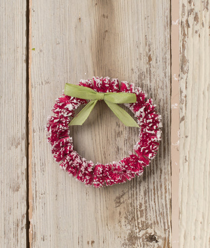 LC2411 - Hot Pink Wreath with Green Bow (6912502530114)