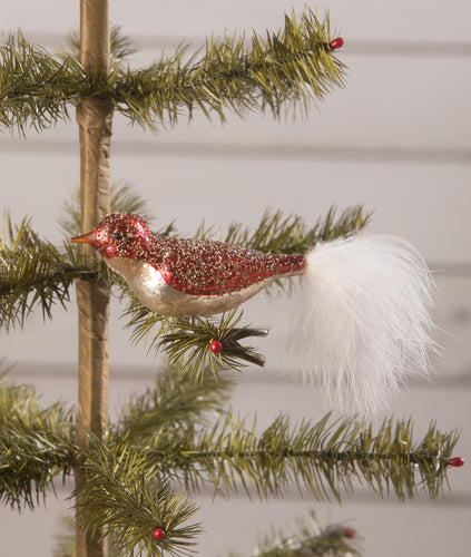 LC2425 - Sparkle Red Bird Clip Ornament (6912503382082)