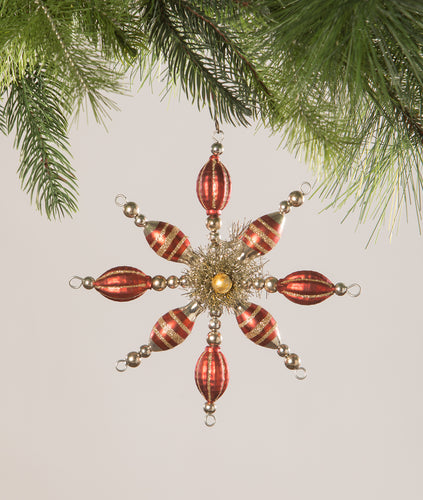 LC2432 - Ruby Red Starburst Ornament (6912503742530)