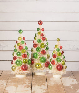 LC2451 - Retro Christmas Polka Dot Bottle Brush Trees S3 (6912504856642)