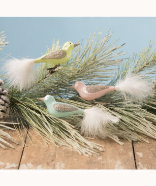 LC9564 - Pastel Bird Clip Ornament (4671541379138) (7548320514114)