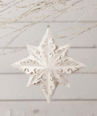 LO8220 - Winter White Paper Snowflake Ornament (4671588532290)