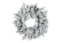 Load image into Gallery viewer, 61cmD Snowy Wesley LED Christmas Wreath (6664900804674)