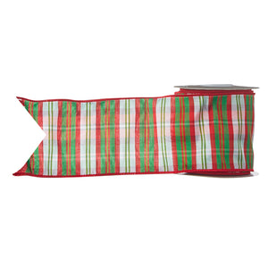 R4171894 - 4" X 10 YDS PLAID WIRED RIBBON (6758028804162)