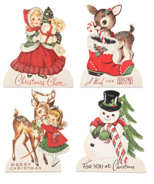 RL8149 - Retro Christmas Friends Dummy Board Set of 4 (4671597117506)