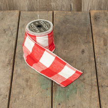 Load image into Gallery viewer, SS179794 - Red &amp; White Check Ribbon (6719970803778) (7549343268930)