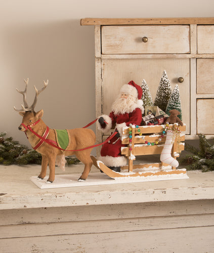 TD1161 - Santa in a One Horse Open Sleigh (6743908810818)