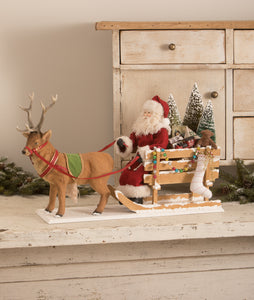 TD1161 - Santa in a One Horse Open Sleigh (6743908810818)