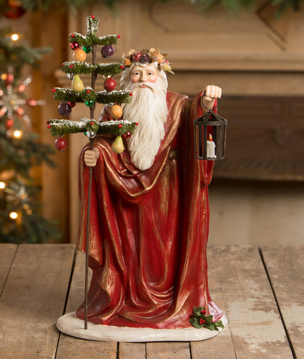 TD2149 - Elegant Lighting the Way Santa (6912538345538)