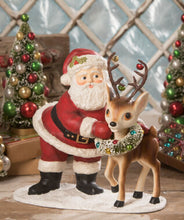 Load image into Gallery viewer, TD9025 - Retro Santa with Reindeer Large (4671862833218)