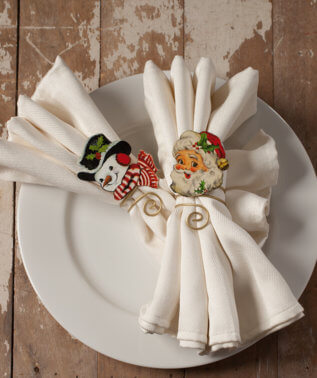 TF8606 - Retro Christmas Napkin Ring Set of 2 (4671870632002) (7550590124098)