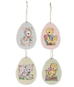 TL8706 - Retro Paper Egg Ornament Set of 4 (4782259601474)